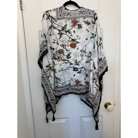 Nine West Floral Kimono Topper – One Size, NWT - Picture 2 of 5